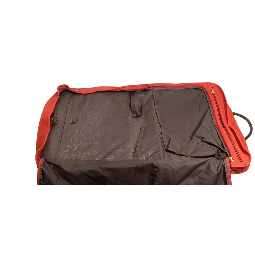 Diane von Furstenberg Red Garment Bag Carry On Travel Luggage Bag
